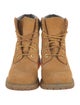 Timberland Suede Leather Trim Embellishment Combat Boots