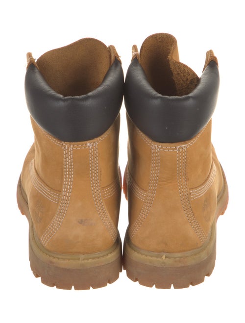 Timberland Suede Leather Trim Embellishment Combat Boots