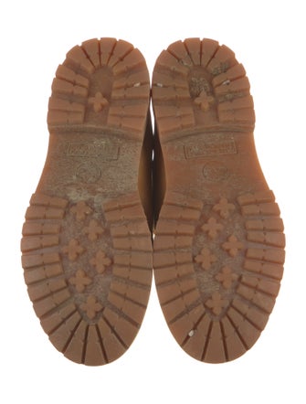 Timberland Suede Leather Trim Embellishment Combat Boots