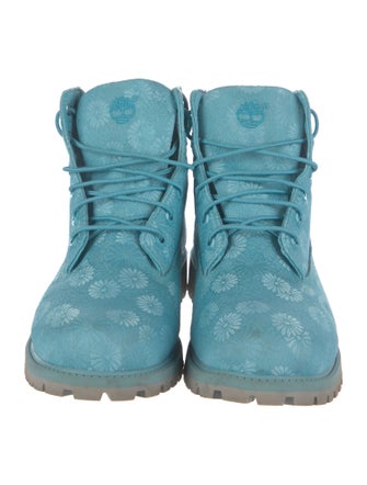 Timberland Leather Printed Combat Boots