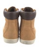 Timberland Leather Colorblock Pattern Lace-Up Boots