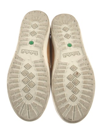 Timberland Leather Colorblock Pattern Lace-Up Boots