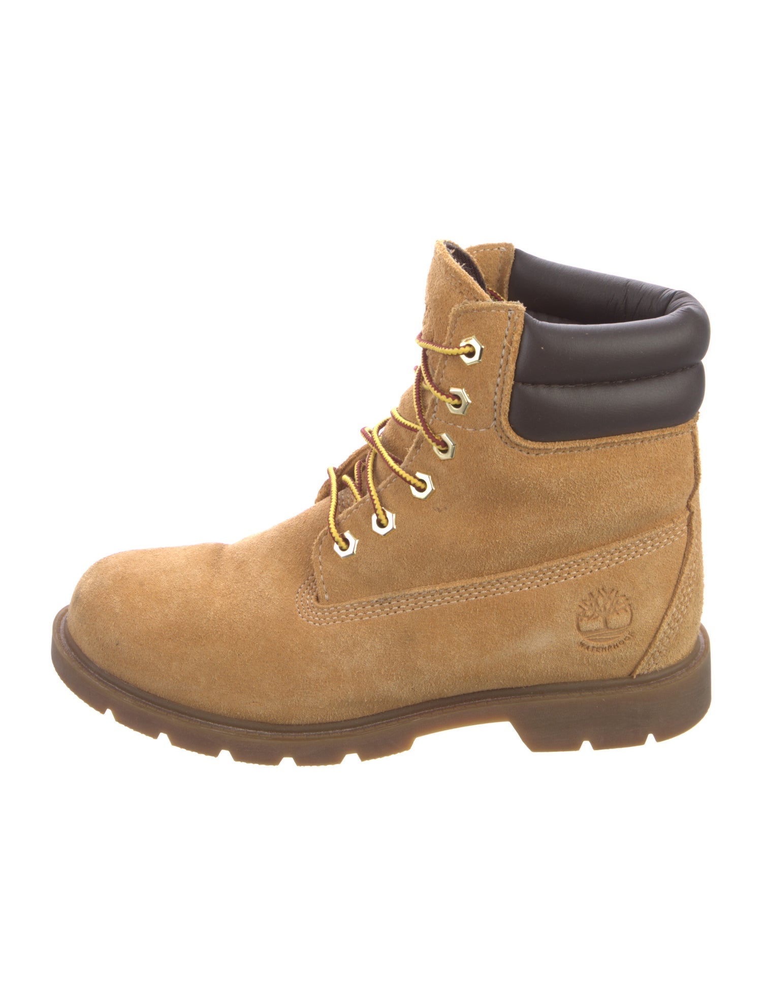 Timberland Suede Colorblock Pattern Combat Boots