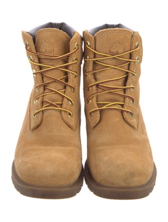 Timberland Suede Colorblock Pattern Combat Boots