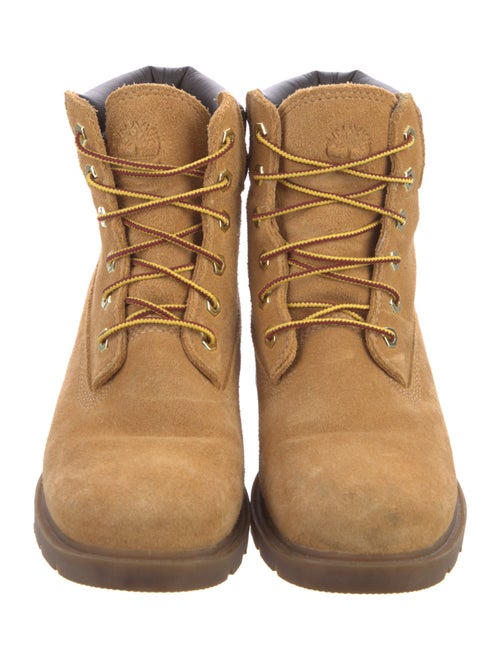 Timberland Suede Colorblock Pattern Combat Boots