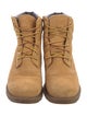 Timberland Suede Colorblock Pattern Combat Boots
