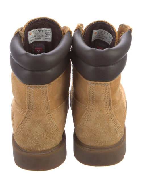 Timberland Suede Colorblock Pattern Combat Boots