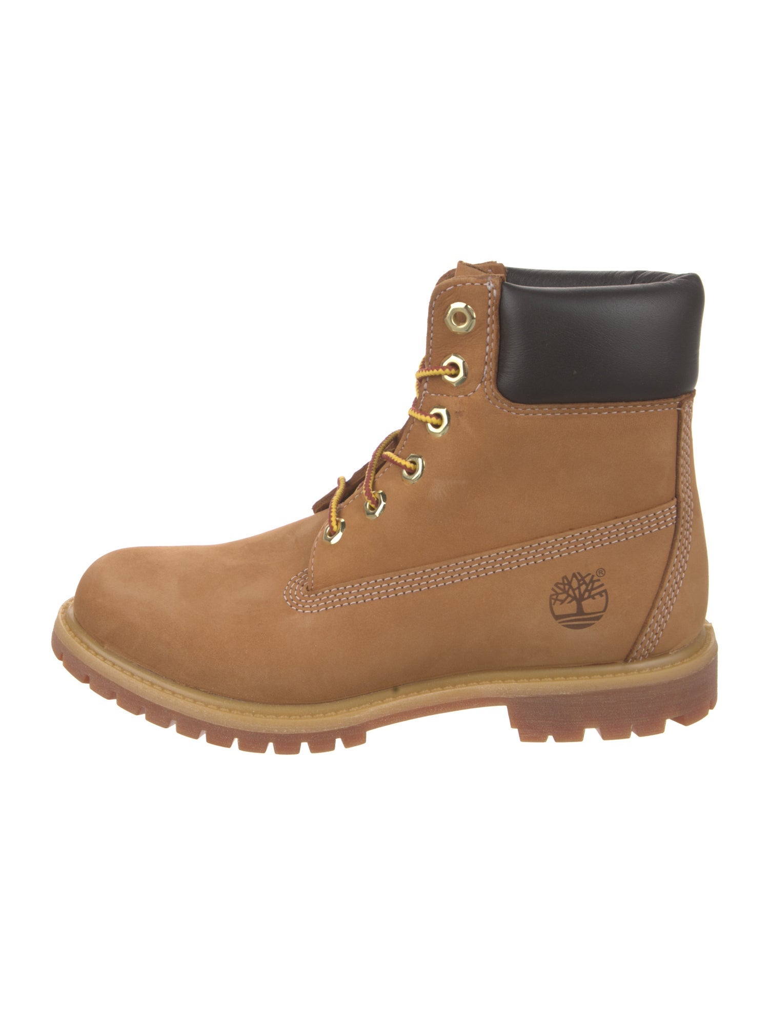 Timberland Suede Colorblock Pattern Combat Boots