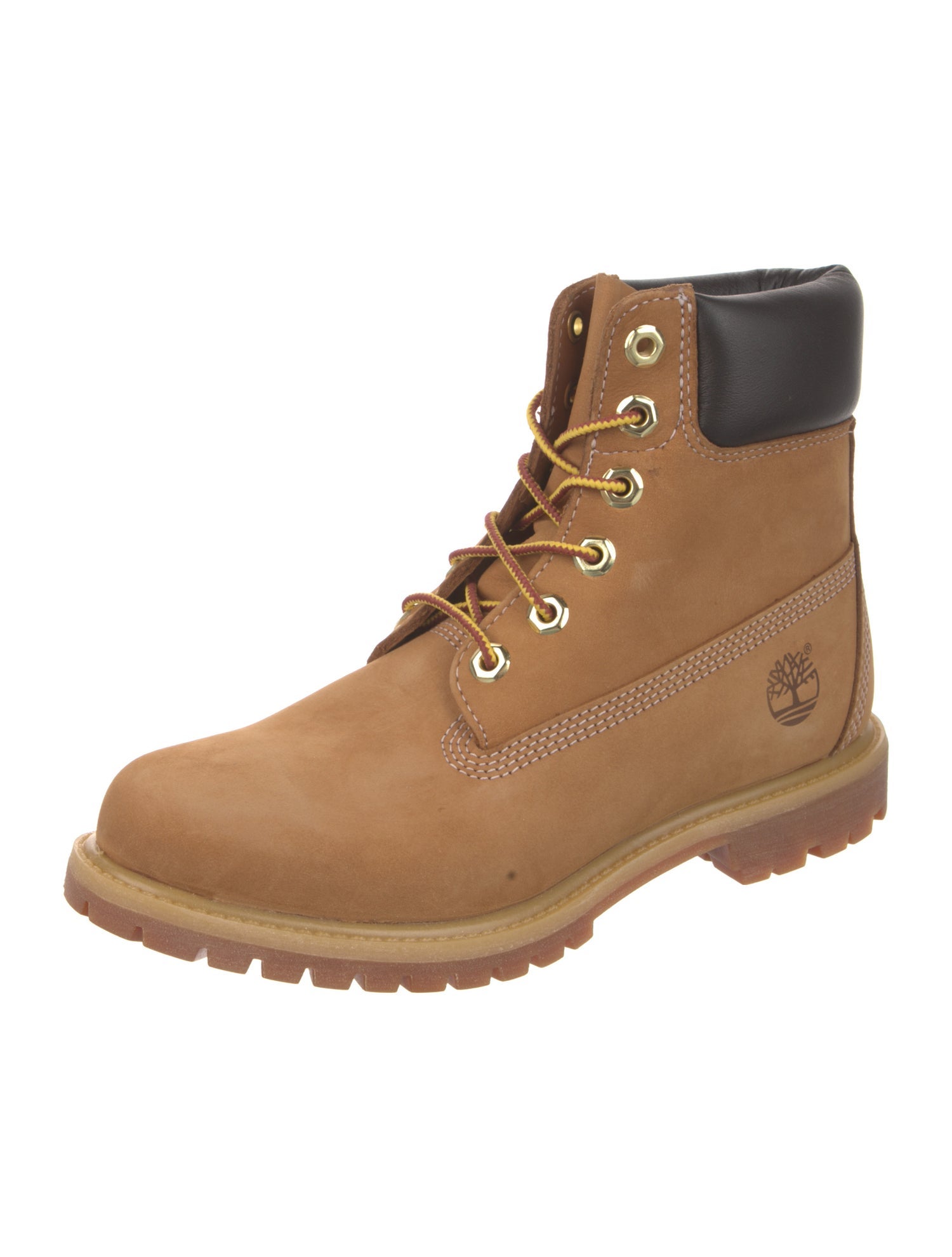 Timberland Suede Colorblock Pattern Combat Boots