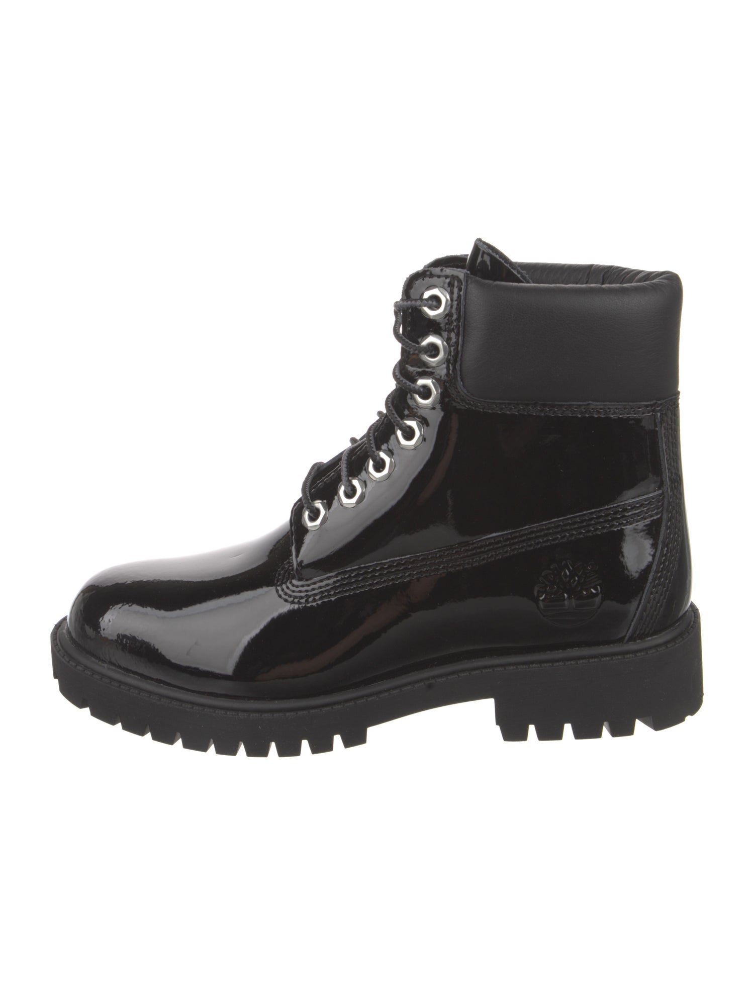 Timberland Patent Leather Combat Boots