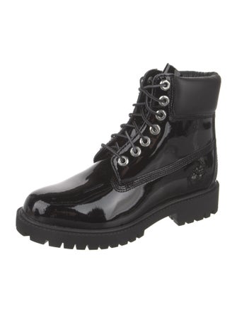 Timberland Patent Leather Combat Boots