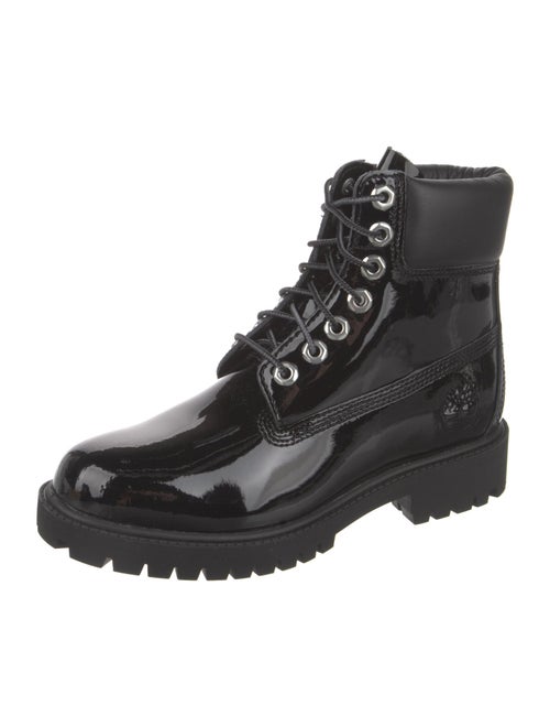 Timberland Patent Leather Combat Boots
