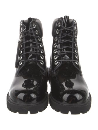 Timberland Patent Leather Combat Boots