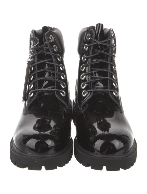 Timberland Patent Leather Combat Boots