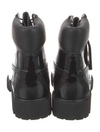 Timberland Patent Leather Combat Boots