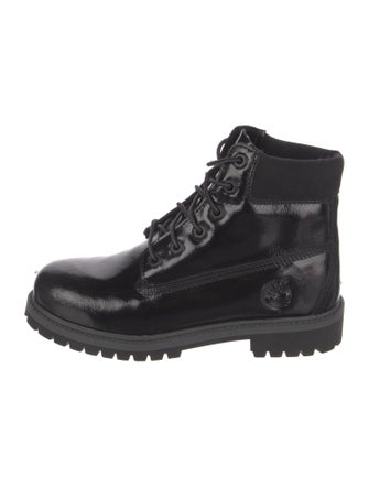 Timberland Patent Leather Combat Boots
