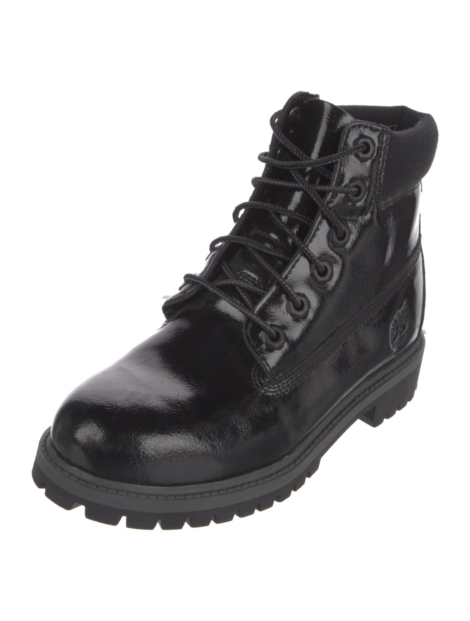 Timberland Patent Leather Combat Boots