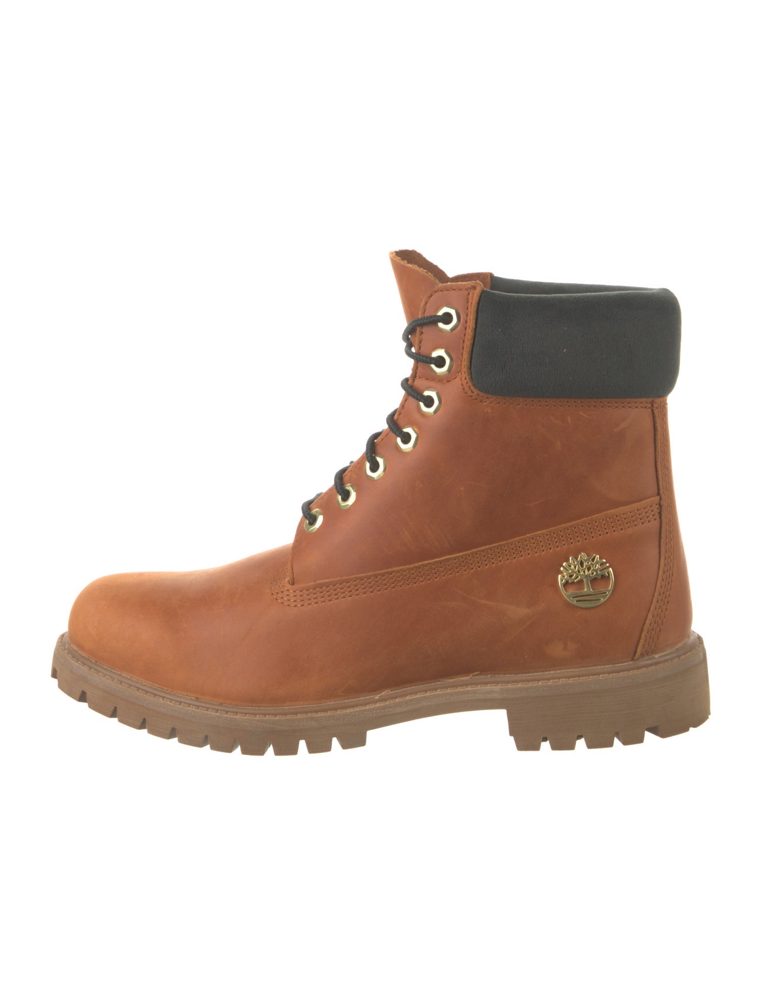 Timberland Leather Leather Trim Embellishment Lace-Up Boots
