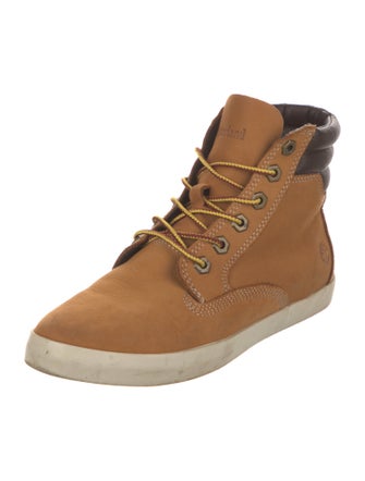 Timberland Nubuck Colorblock Pattern Lace-Up Boots