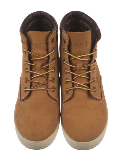 Timberland Nubuck Colorblock Pattern Lace-Up Boots