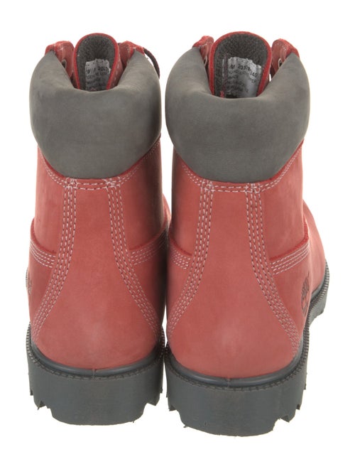 Timberland Suede Colorblock Pattern Combat Boots