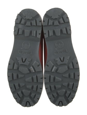 Timberland Suede Colorblock Pattern Combat Boots