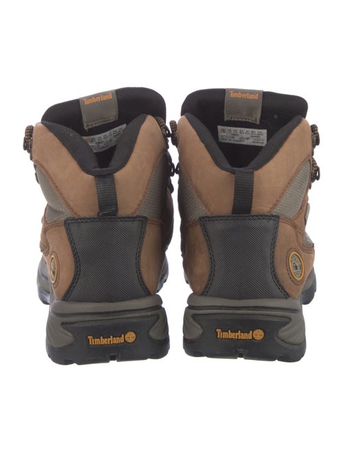 Timberland Leather Colorblock Pattern Hiking Boots