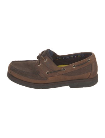 Timberland Suede Colorblock Pattern Boat Shoes
