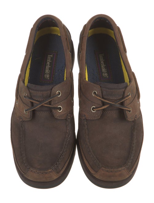 Timberland Suede Colorblock Pattern Boat Shoes
