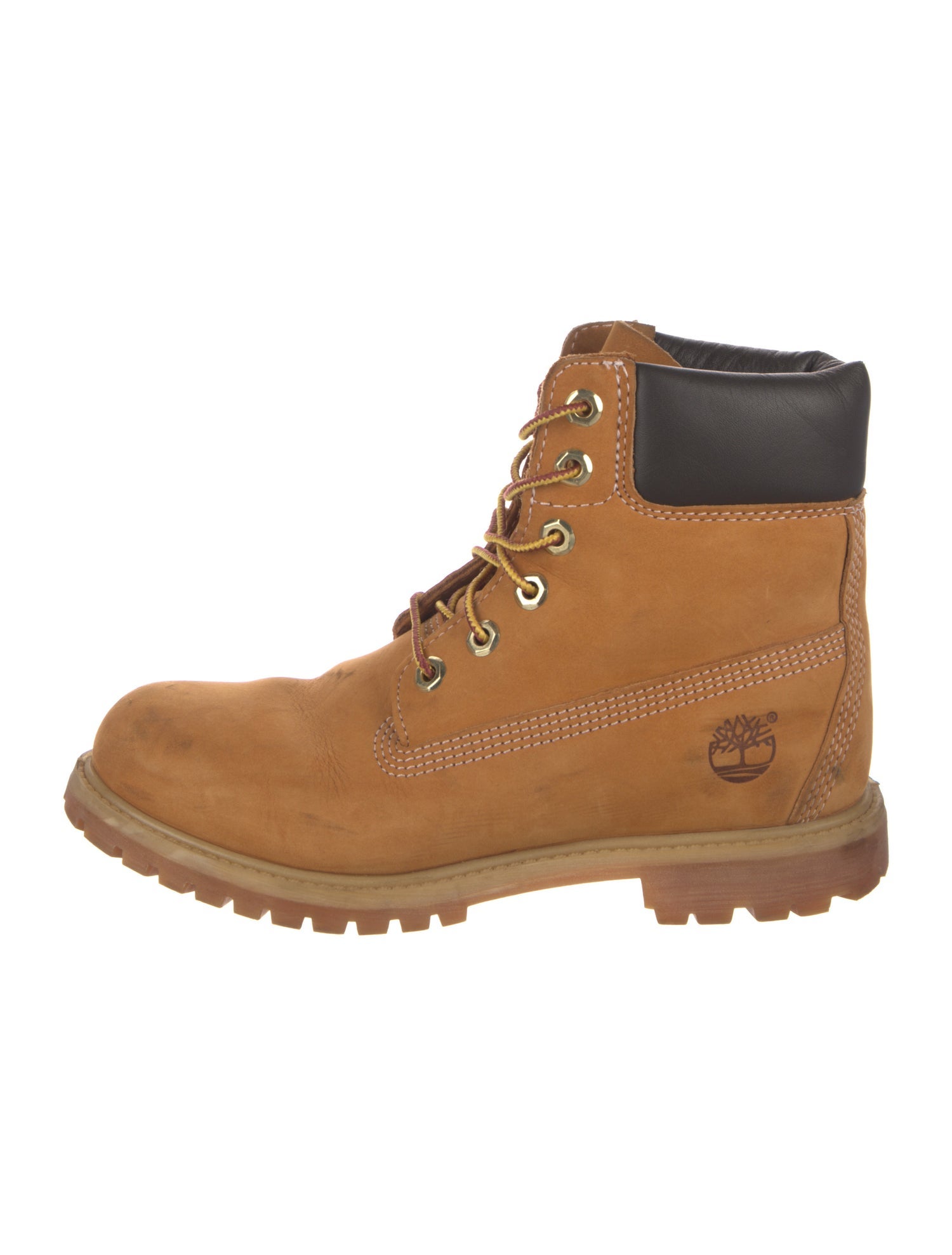 Timberland Nubuck Colorblock Pattern Hiking Boots