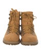 Timberland Suede Colorblock Pattern Combat Boots