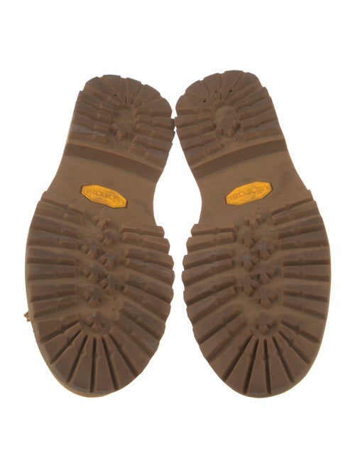 Timberland Suede Colorblock Pattern Combat Boots