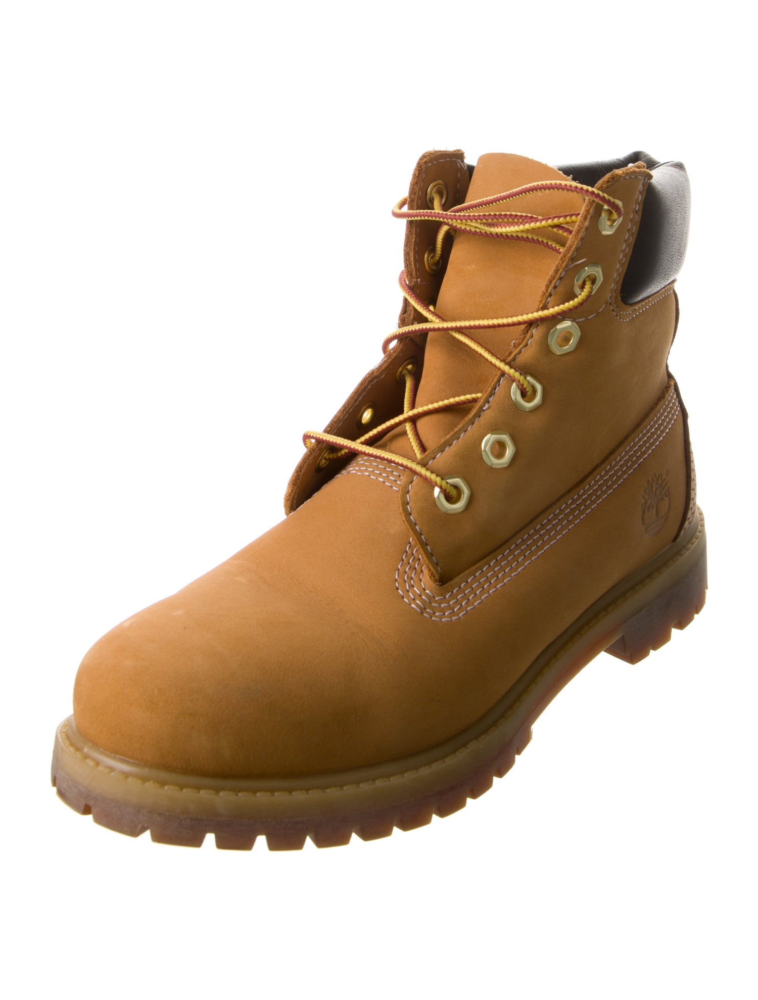 Timberland Suede Colorblock Pattern Combat Boots