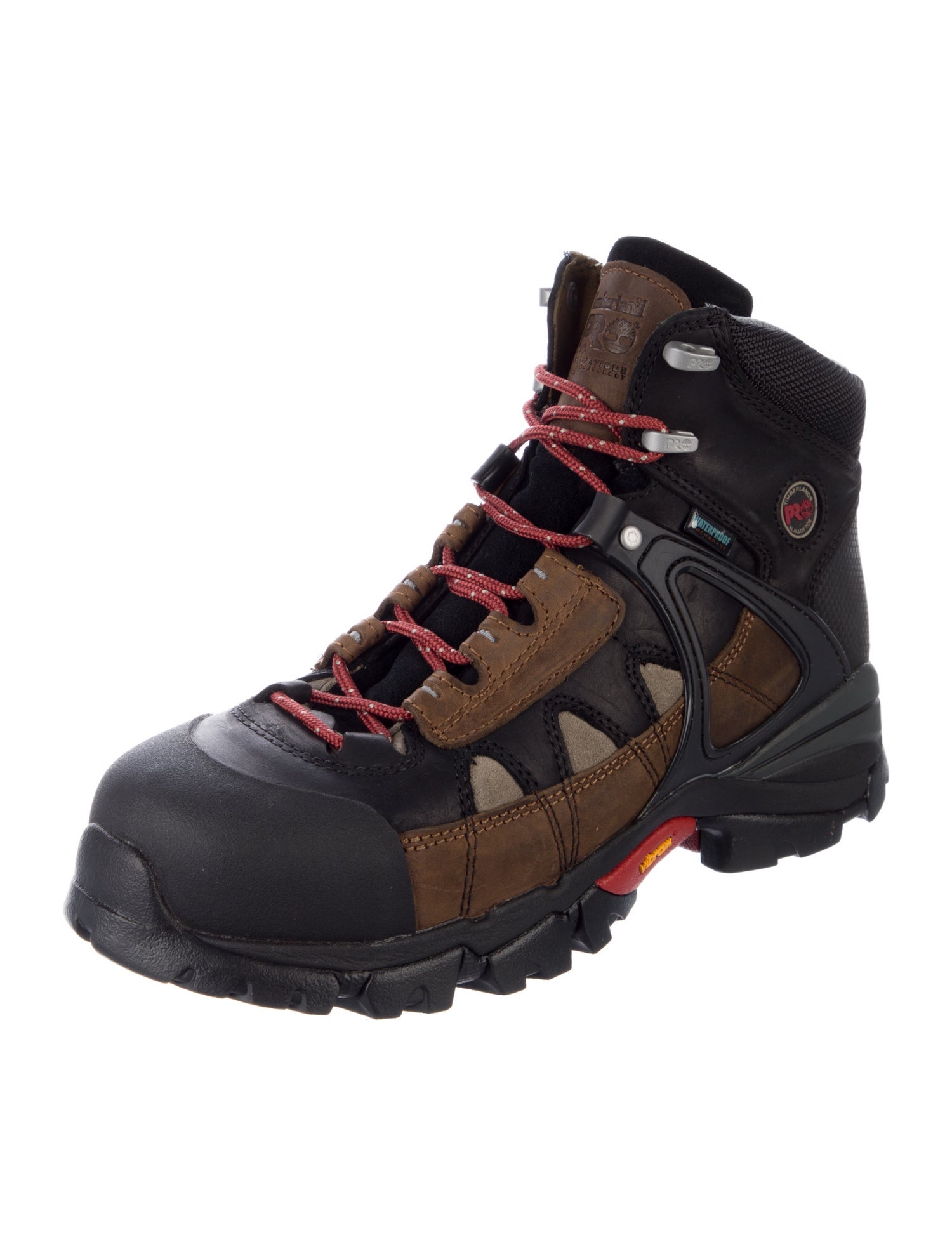 Timberland Leather Colorblock Pattern Hiking Boots