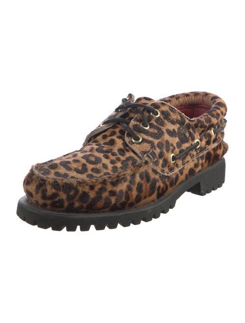 Timberland Ponyhair Animal Print Boat Shoes
