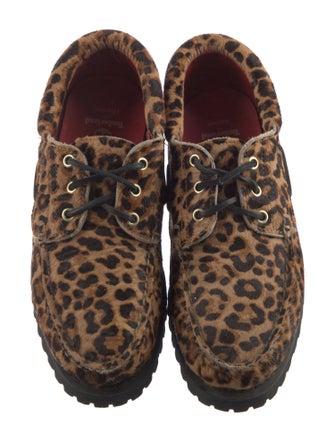 Timberland Ponyhair Animal Print Boat Shoes