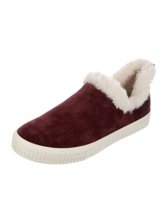 Timberland Suede Fur Trim Sneakers
