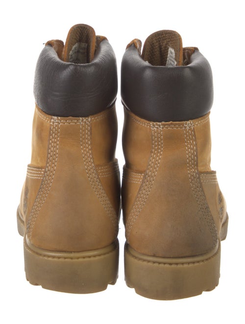 Timberland Leather Colorblock Pattern Combat Boots