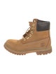Timberland Suede Colorblock Pattern Combat Boots