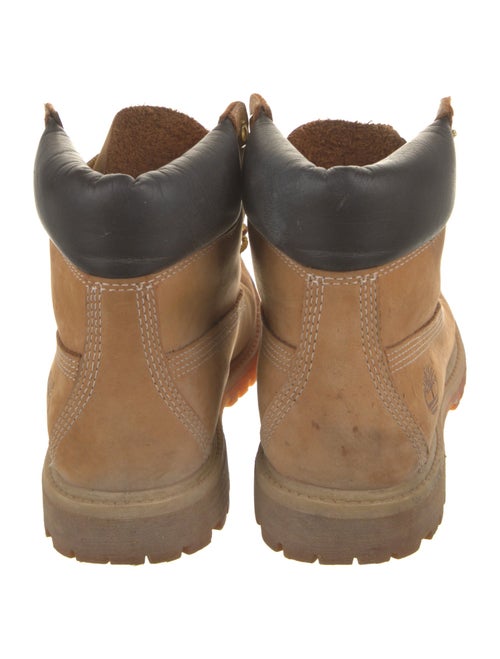 Timberland Suede Colorblock Pattern Combat Boots