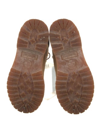 Timberland Suede Colorblock Pattern Combat Boots