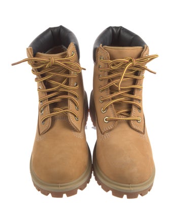 Timberland Nubuck Colorblock Pattern Combat Boots