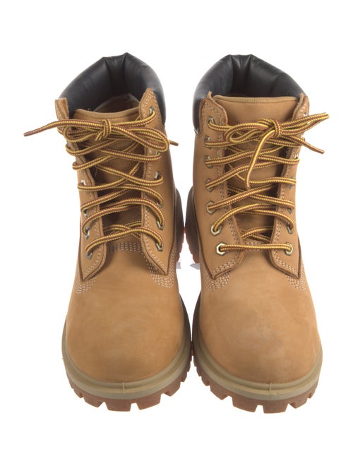 Timberland Nubuck Colorblock Pattern Combat Boots