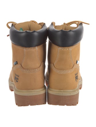 Timberland Nubuck Colorblock Pattern Combat Boots