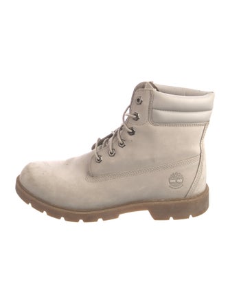Timberland Suede Colorblock Pattern Combat Boots