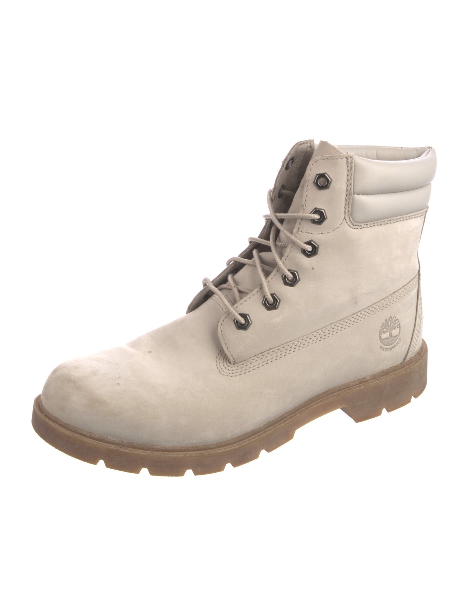 Timberland Suede Colorblock Pattern Combat Boots