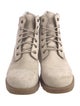 Timberland Suede Colorblock Pattern Combat Boots