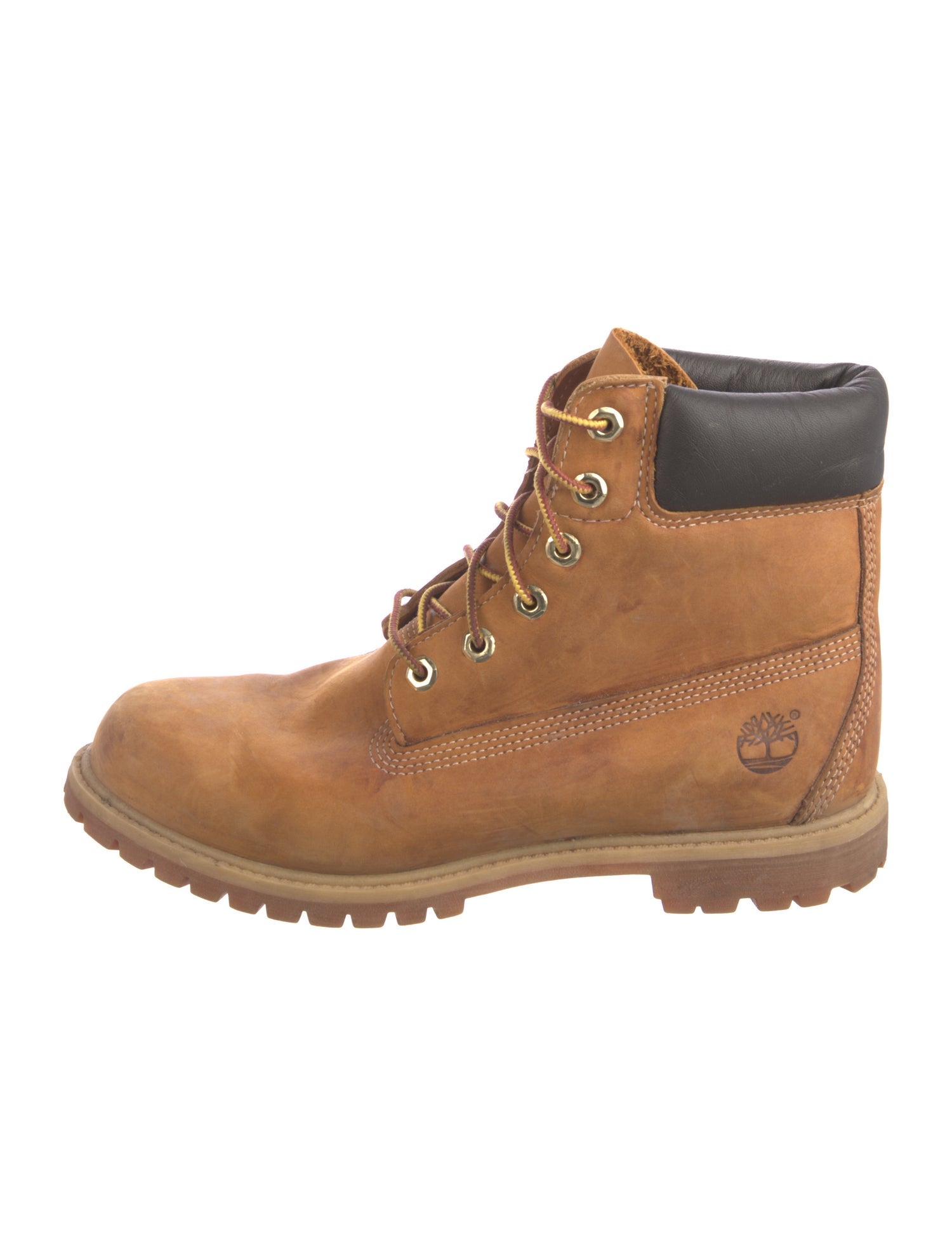 Timberland Suede Colorblock Pattern Combat Boots