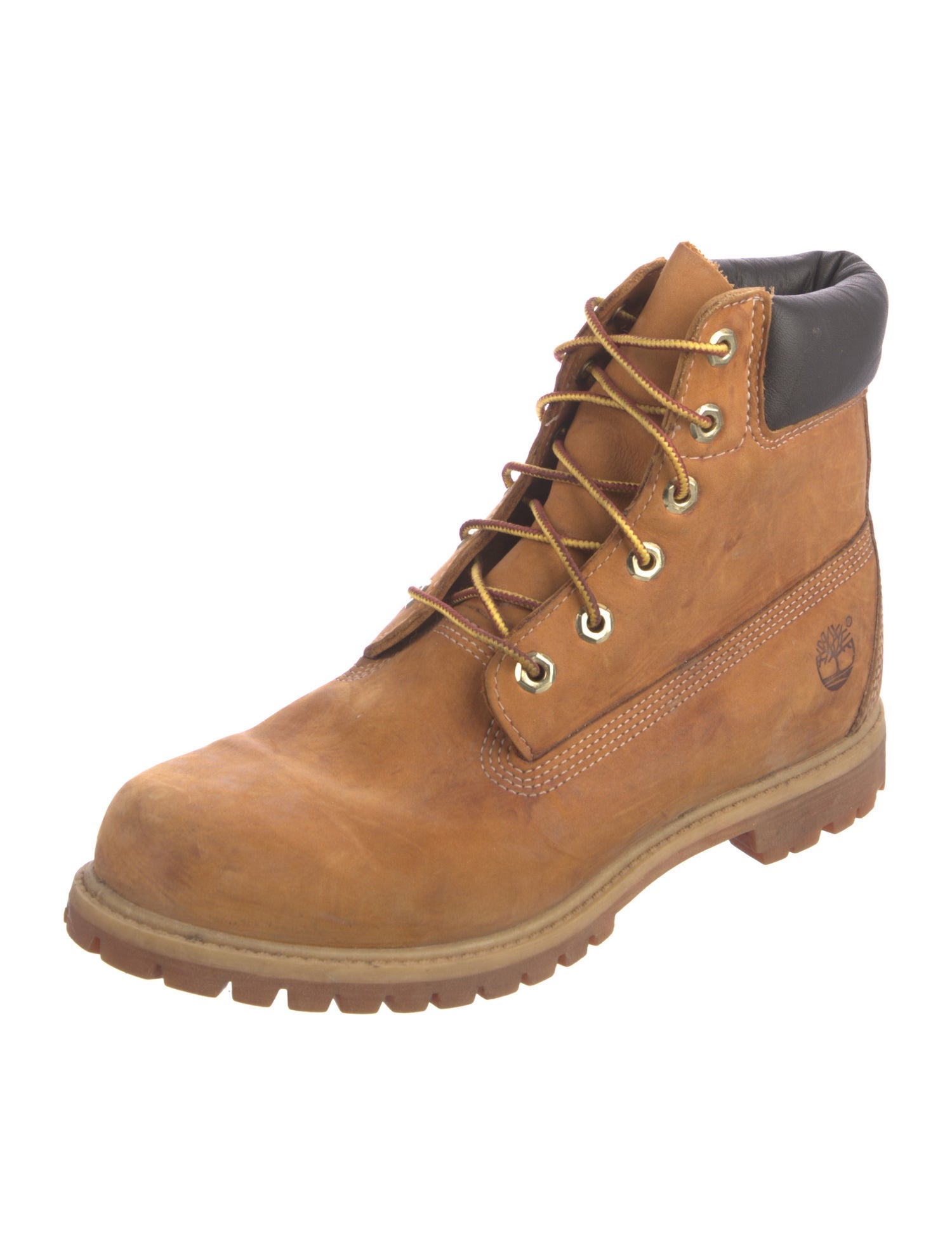 Timberland Suede Colorblock Pattern Combat Boots
