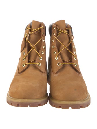 Timberland Nubuck Colorblock Pattern Combat Boots